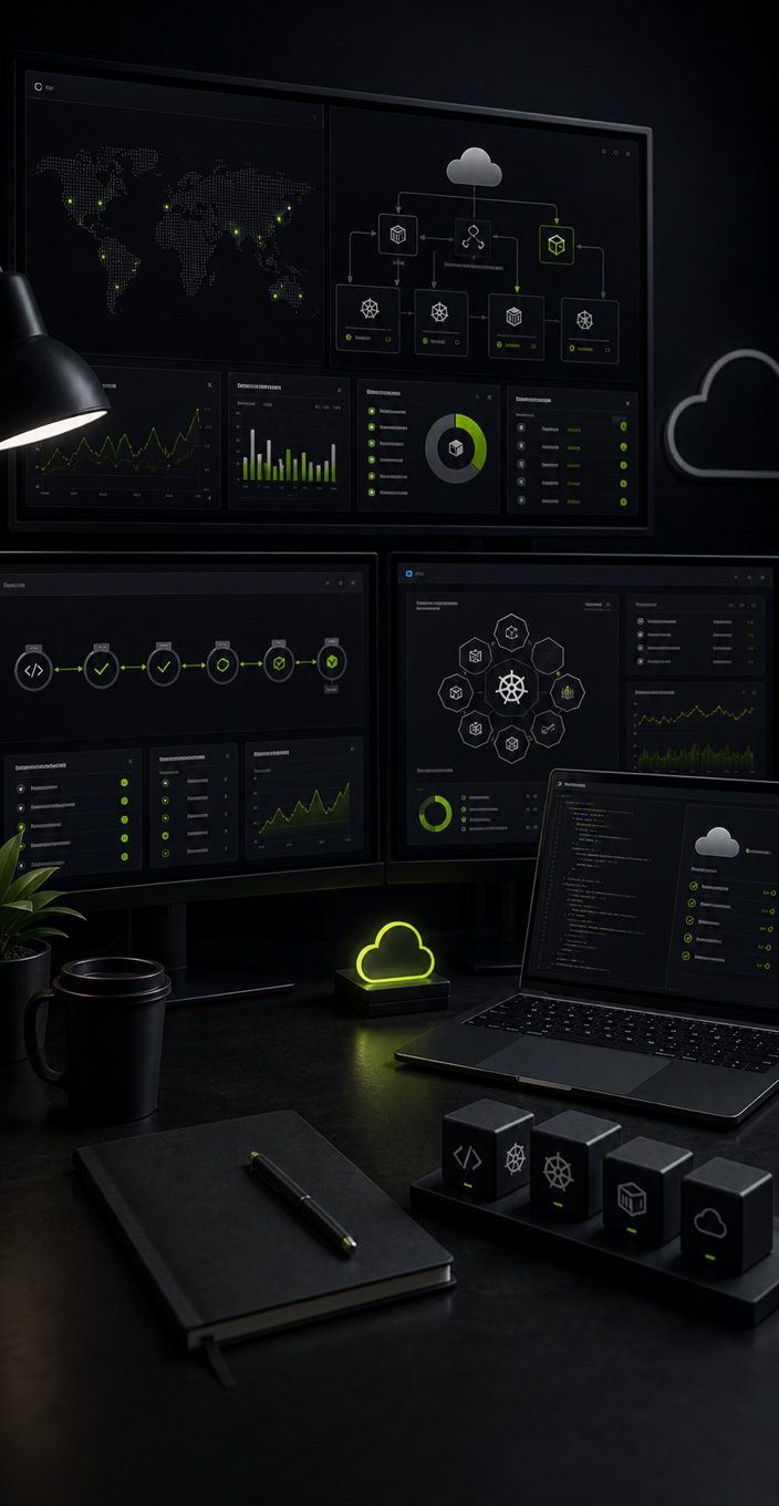 DevOps and cloud operations deployment pipeline workspace